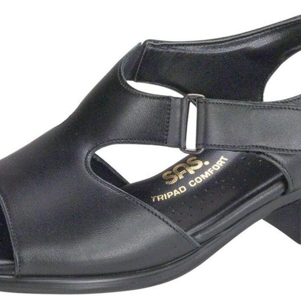 SAS Women Suntimer Black 10.5 Wide Comfort Sandals